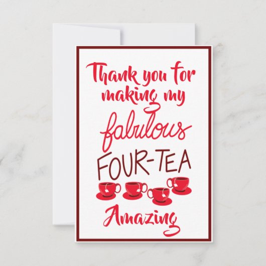 Vielen Dank Karte Fabulous 40 (Vorderseite)