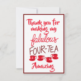 Vielen Dank Karte Fabulous 40