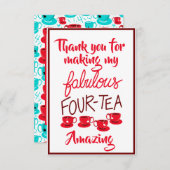 Vielen Dank Karte Fabulous 40 (Vorne/Hinten)