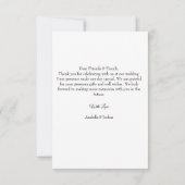 Vielen Dank Karte Foto schwarz-weiß Hochzeitkarte (Rückseite)