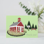 Vielen Dank! Karte für den Schullehrer (Stehend Vorderseite)