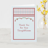 Vielen Dank Karte für die Sorgfalt zeitgenössisch (Gelbe Blume)