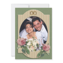 Vielen Dank Karte für Hochzeit Foto Vintage Rose