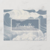 Vielen Dank Karte Hinweis Blue Waves Ocean Beach S (Vorderseite)