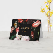 Vielen Dank Karte Hochzeit Einladung dunkelrote Bl (Gelbe Blume)