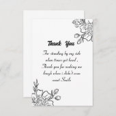 Vielen Dank Karte mit einer schönen Nachricht (Vorne/Hinten)