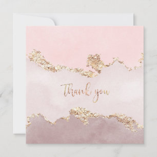 Vielen Dank Karte mit Imitaten Goldfolie-Design