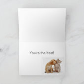 Vielen Dank Karte mit Kitten und Welpen Inside (Innenseite)