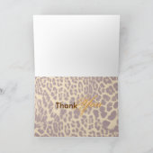 Vielen Dank Karte mit Leopardenhaut (Innenseite)