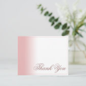 Vielen Dank Karte mit rosa Farbverlauf, Schreiben  (Stehend Vorderseite)