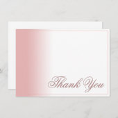 Vielen Dank Karte mit rosa Farbverlauf, Schreiben (Vorne/Hinten)