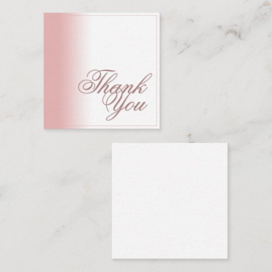 Vielen Dank Karte mit rosa Farbverlauf, Schreiben  (Vorne/Hinten)