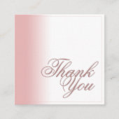 Vielen Dank Karte mit rosa Farbverlauf, Schreiben  (Vorderseite)