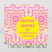 Vielen Dank - Karte "muchas gracias" (Spanisch) (Vorne/Hinten)