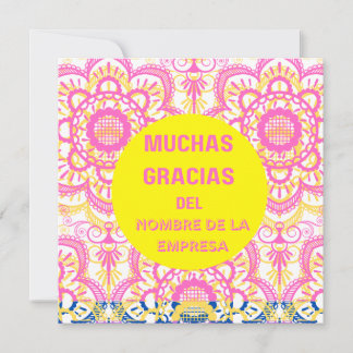 Vielen Dank - Karte "muchas gracias" (Spanisch)