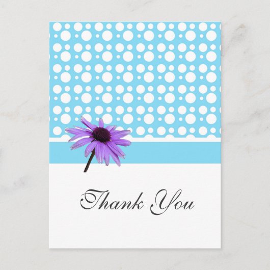 Vielen Dank Karte, Punkte und Dissy Postkarte (Vorderseite)