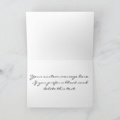 Vielen Dank Karte Rosa und Weiß Streifen Custom (Innenseite)