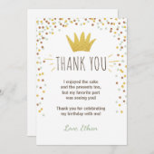 Vielen Dank Karte Wild Dinge Birthday Gold Boy Cro (Vorne/Hinten)