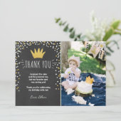 Vielen Dank Karte Wild Dinge Birthday Gold Boy Cro (Stehend Vorderseite)