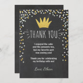 Vielen Dank Karte Wild Dinge Birthday Gold Boy Cro (Vorne/Hinten)