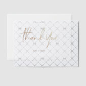 Vielen Dank Karten Elegante Script Vellum Card (Versetzt (Einladung))