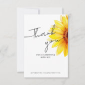 Vielen Dank Karten für Brautparty in einem moderne (Vorderseite)