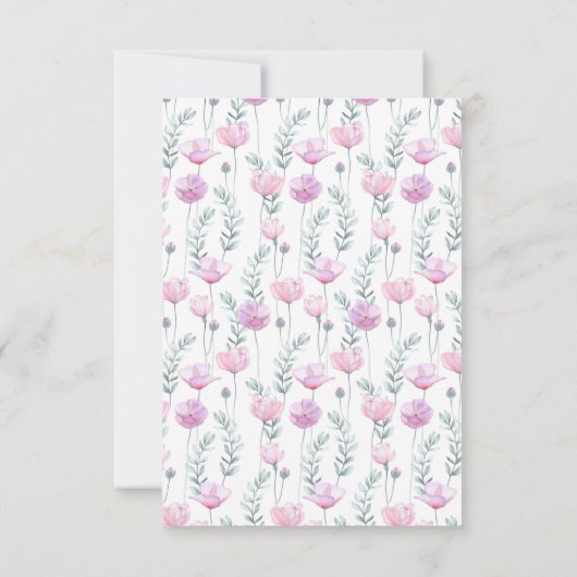 Vielen Dank Karten für Brautparty in einem moderne (Rückseite)