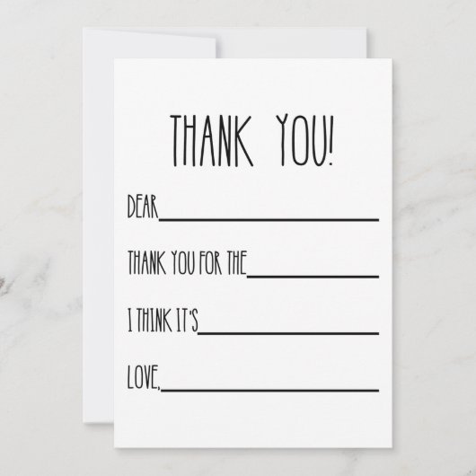 Vielen Dank Karten für Kinder (Vorderseite)