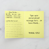 Vielen Dank Karten Gelbe Blume benutzerdefinierte