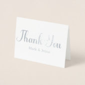 Vielen Dank Karten Hochzeit Paare Name Skriptherz (Vorderseite)