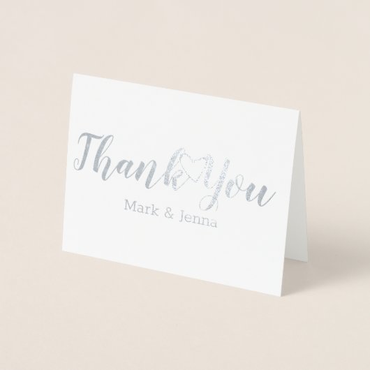 Vielen Dank Karten Hochzeit Script Open Heart (Vorderseite)