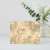 Vielen Dank Karten Imitate Foil Gold (Stehend Vorderseite)
