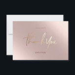 Vielen Dank Karten Imitate Foil Rosegold Postcard<br><div class="desc">Vielen Dank Custom Weddings Card ohne Fotos. Hochzeit Dankeschön Karten,  Elegant Moderne Kalligraphie Script Text Postkarten in Imitate rosa rosa rosegold metallischen Folie.</div>