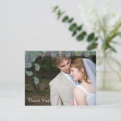 Vielen Dank Karten mit Ihrem Hochzeitsstift Foto (Stehend Vorderseite)