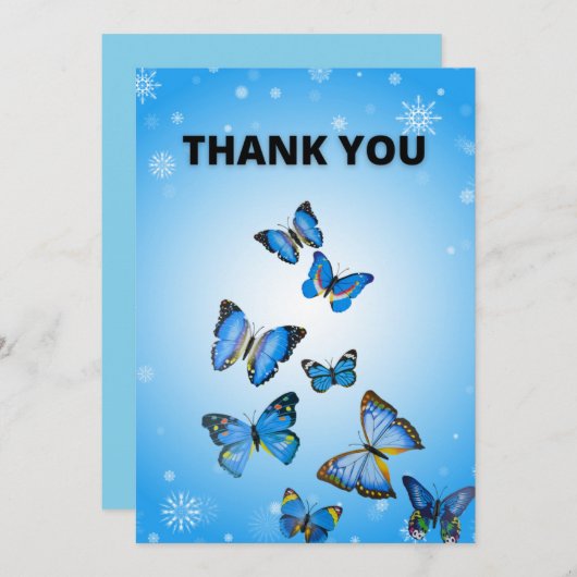 Vielen Dank Karten/Postkarten Einladung (Vorne/Hinten)