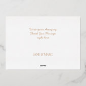 Vielen Dank Karten Real Foil Rosegold Pink (Rückseite)