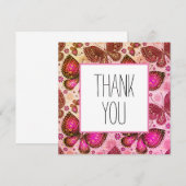 Vielen Dank Karten Schmetterlinge (Vorne/Hinten)