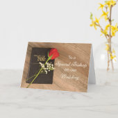 Vielen Dank, Katholischer Bischof für Hochzeitsbib Karte (Gelbe Blume)