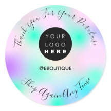 Vielen Dank Kauf Boutique Logo Pink Blue Aqua