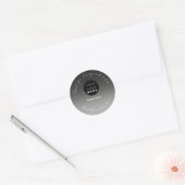 Vielen Dank Kauf Boutique Online-Logo Black Gray Runder Aufkleber (Umschlag)