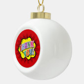 Vielen Dank Keramik Kugel-Ornament (Rechts)