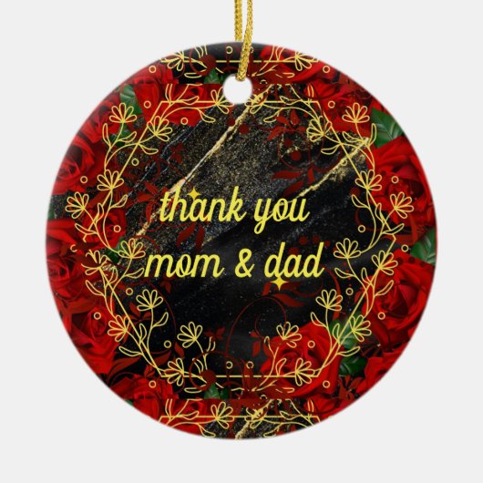 Vielen Dank Keramik Ornament (Vorne)