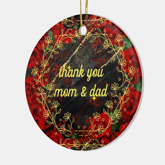 Vielen Dank Keramik Ornament (Links)