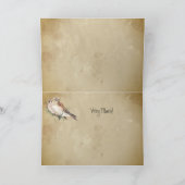 Vielen Dank, Kestrel Falcon Bird Card Karte (Innenseite)