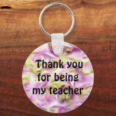 Vielen Dank Klasse Pastel Lehrer Wertschätzung Schlüsselanhänger (Vorderseite)