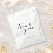 Vielen Dank, klassische Script Calligrafy Name Wed Geschenktütchen (Ausgeschnitten)