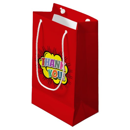 Vielen Dank Kleine Geschenktüte (Vorderseite Schrägansicht)