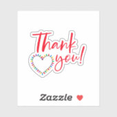 Vielen Dank, kleine Unternehmen Weihnachtsaufklebe Aufkleber (Blatt)