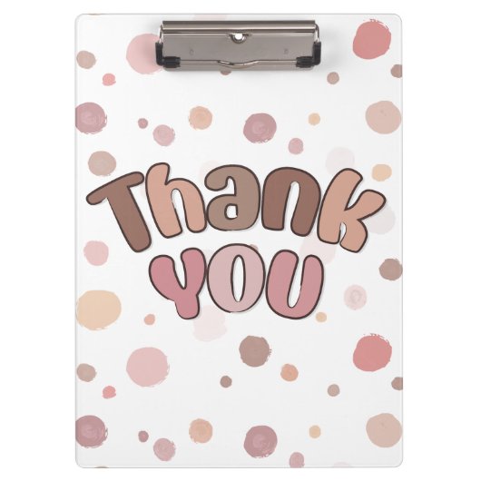 Vielen Dank Klemmbrett (Vorderseite)