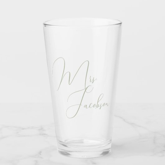 Vielen Dank Klienten Hochzeitsgeschenk Seite Grün Glas (Vorderseite)